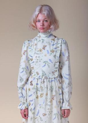 Нова сукня міді з органічної бавовни meadows london (100% organic cotton gots) розмір 48 (l)