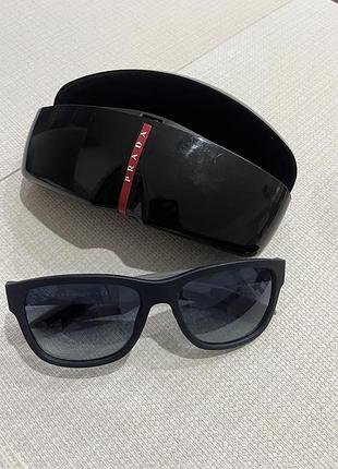 Окуляри prada sps 03q 57/17 ur7-3a0 145 3n (сірий колір