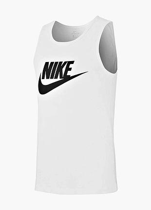 Майка чоловіча nike m nsw tank icon futura white ar4991-101