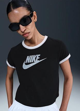 Футболка жіноча nike w nsw ss ringer tee vntg run if4072-010