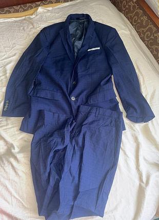 Костюм чоловічий hugo boss синій m-l,