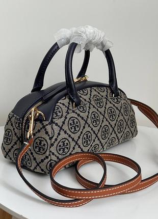 Сумочка tory burch фірмовий текстиль в поєднанні з натуральною шкірою. стильне виглядає заміри 23/12/8см.оригінал❤️‍🔥