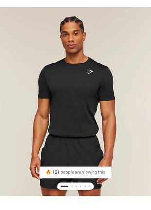 Футболка gymshark, size m, состояние идеальное, плечи 44 подмышки 50 длина 71