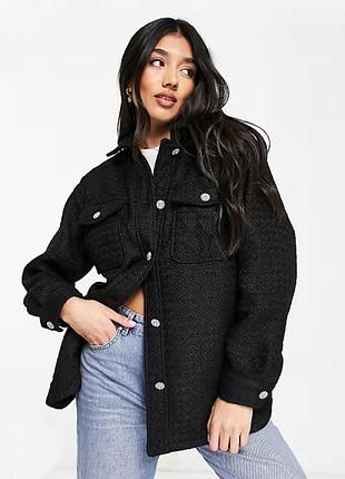 Рубашка куртка теплая asos (new look) жакет пиджак