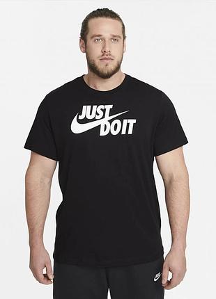Футболка чоловіча nike m nsw tee just do it swoosh black ar5006-011