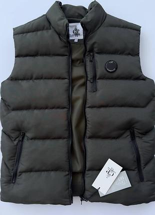 Безрукавка c.p. company жилет хакі/оливковий m / l / xl весна/літо/осінь