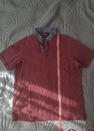 Поло fred perry чоловіче, розмір l, бордове