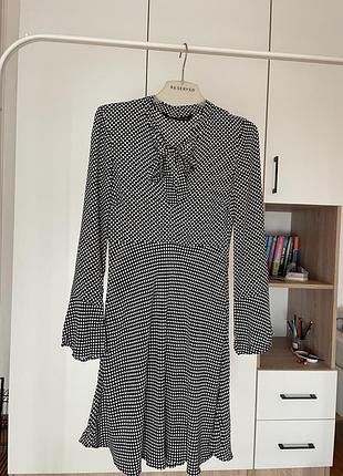 Сукня в горошок zara, розмір s