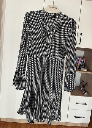 Сукня в горошок zara, розмір s 2
