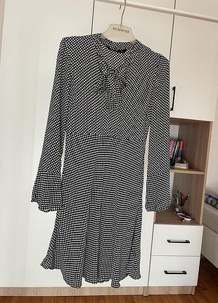 Сукня в горошок zara, розмір s 6