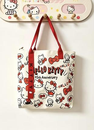 Шопер hello kitty сумка шопер hello kitty sanrio червона