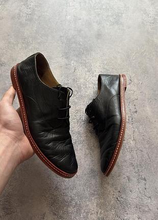Жіночі шкіряні черевики туфлі maison margiela mm6 38 1/2
