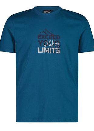 Футболка чоловіча cmp jersey cotton t-shirt синя