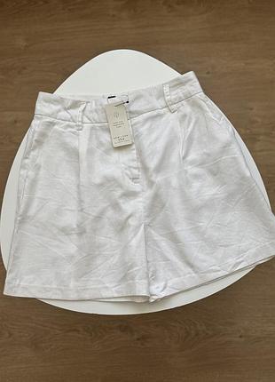 Льняные вискозные шорты new look s