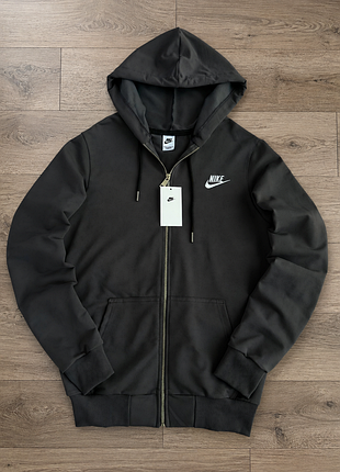 Чоловіча кофта nike на замку сіра великий розмір зіп худі 3xl / 4xl / 5xl / 6xl / 7xl
