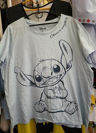 Стич stitch дисней футболка батал
