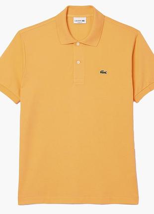 Футболка поло чоловіче lacoste original l.12.12 yellow l1212jch