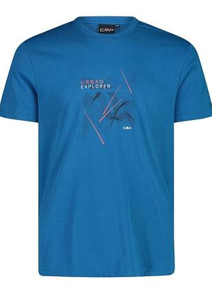 Футболка чоловіча cmp jersey cotton t-shirt блакитна