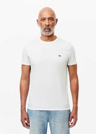 Футболка унісекс lacoste organic jersey t-shirt white th6709001 l