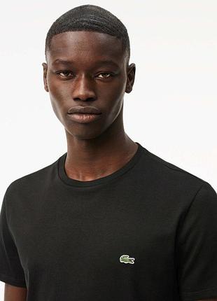 Футболка унісекс lacoste organic jersey t-shirt black th6709031 l