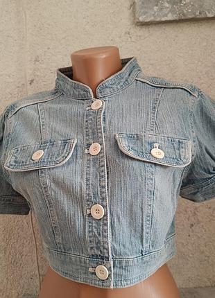 Жакет куртка короткая джинсовая  mng jeans винтаж