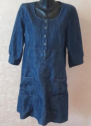 Джинсова плотна сукня бренду fransa jeans розмір м