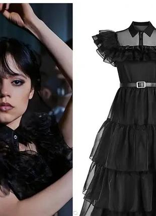 Платье из тюля фатина wednesday addams венздей