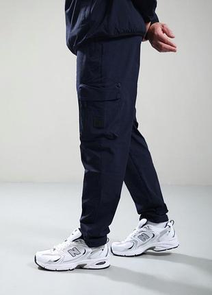 Штани peaceful hooligan jack trousers navy | оригінал