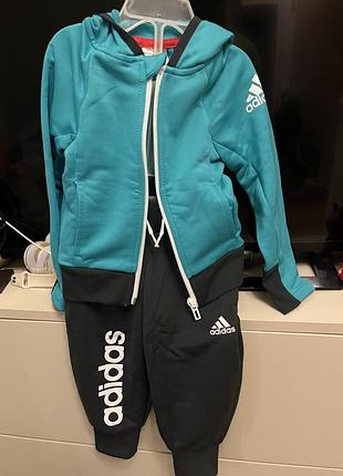 Дитячий спортивний костюм (толстовка + штани) adidas ak2025 128 см комбінований (kc1000000054916)