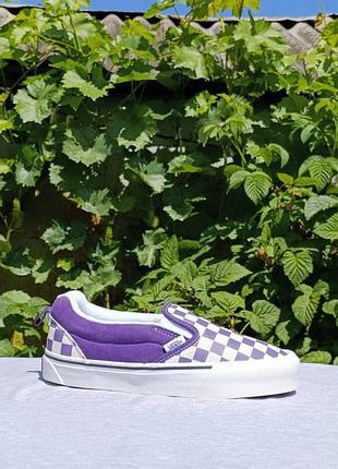 Vans off the wall checkboard purple