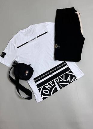 Stone island: футболка + шорти