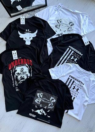 Чоловіча футболка under armour з принтом project rock freedom