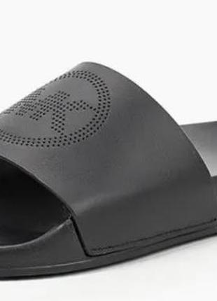 Жіночі шкіряні шльопанці michael michael kors gilmore slide – оригінал