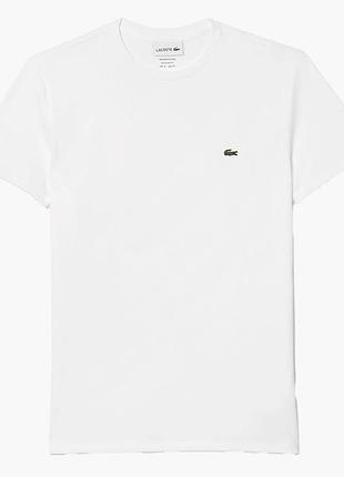 Футболка чоловіча lacoste organic jersey t-shirt white th6709001