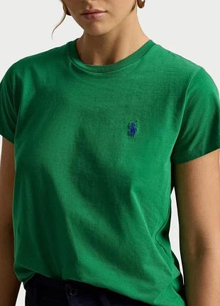 Футболка женская зеленая polo ralph lauren m