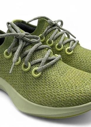 Екологічні бігові чоловічі кросівки allbirds tree dasher в лімітованому салатовому забарвленні kilimanjaro. розмір: 42матеріал: тканина