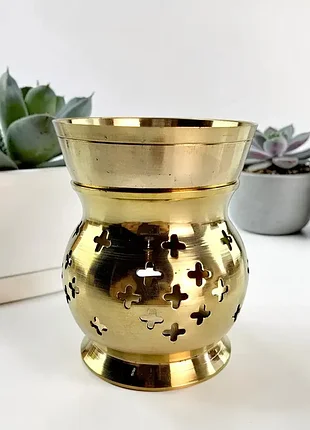 Аромалампа латунная (10х9,5х9,5 см)