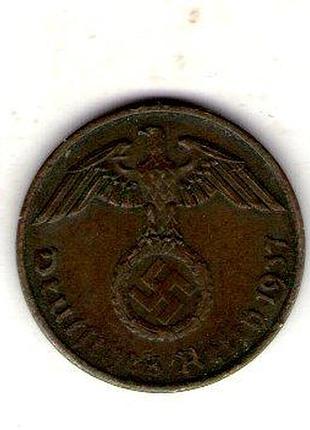Германия - третий паркосфэнига, 1938 год бронза, 3.34g, ø 20mm no3617