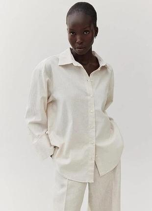 Сорочка h&m 51% льон