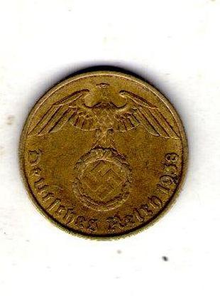 Германия - третий паркс 5 парксфенигов, 1938 год алюминий-бронза, 2.5g, ø 18mm no3719