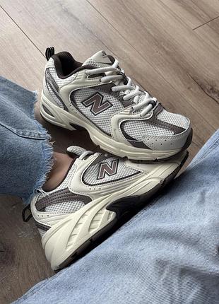 Жіночі кросівки new balance 530 white brown