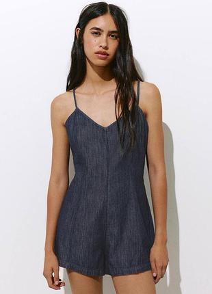 Джинсовый комбинезон pull &amp; bear
