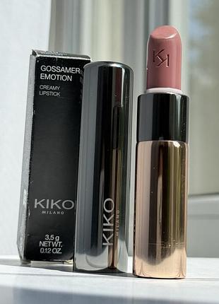 Kiko milano gossamer emotion creamy lipstick 140 light mauve кремова помада