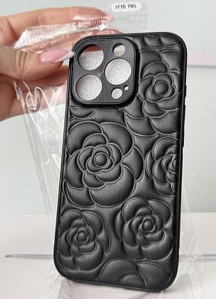 Новий стильний чохол case caseles camellia для iphone 16pro.
