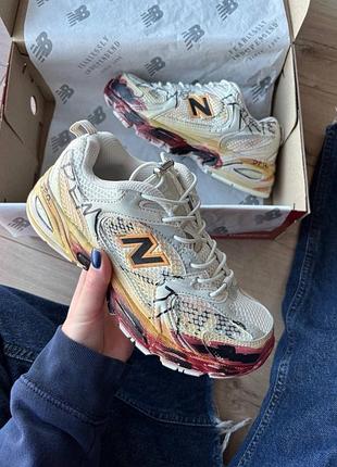 Жіночі кросівки new balance 530 custom beige red