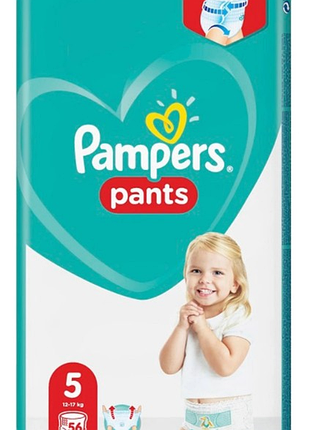 Трусики pampers 5   12-17 кг 56 шт в упаковці