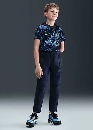 Штани дитячі nike tech older kids' (boys') woven trousers obsidian/black hq8921-451