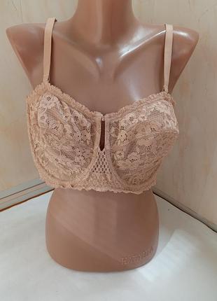 Бежевий бюстгальтер m&s  85f