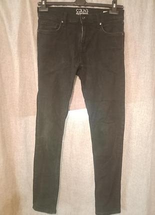 Мужские черные джинсы colin's slim fit w30 l32 стрейч