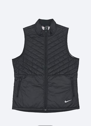 Nike чоловіча терможилетка для бігу aerolayer чорна с 5478-010